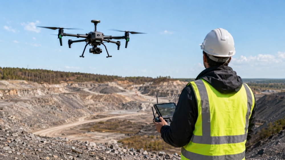 Drone de levantamento aéreo